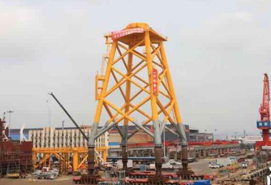 國(guó)內(nèi)最大風(fēng)電導(dǎo)管架交付