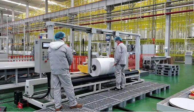 機(jī)械總院集團(tuán)智能化無(wú)紡布生產(chǎn)線建成投用