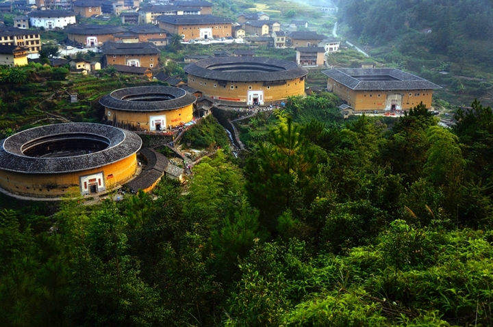 福建文化遺產地的蔚藍身影