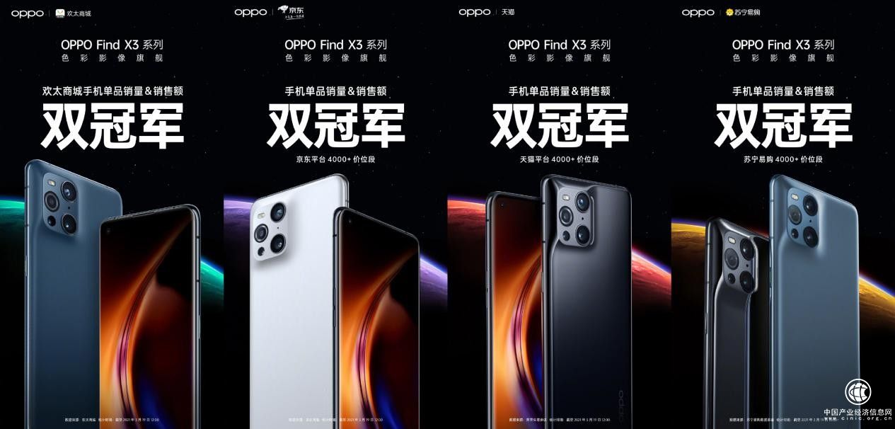 OPPO Find X3系列首銷(xiāo)兩小時(shí)戰(zhàn)績(jī)斐然，拿下多個(gè)平臺(tái)銷(xiāo)冠