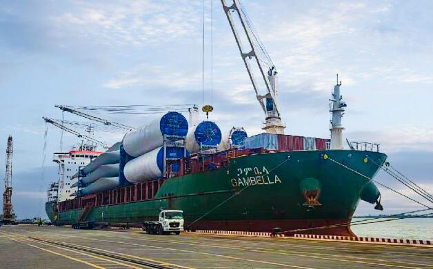 中國(guó)電建自主研發(fā)的風(fēng)電塔筒雙層海運(yùn)技術(shù)填補(bǔ)國(guó)內(nèi)空白