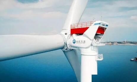 明陽智能抗臺風半直驅海上機組下線
