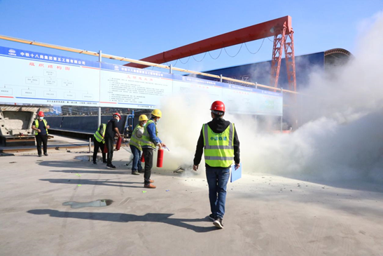 濟曲十一標(biāo)項目部組織開展消防安全演練