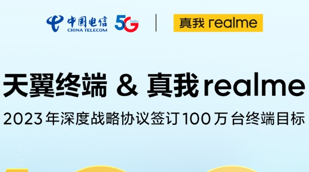 真我realme與天翼電信深化戰(zhàn)略合作 2023年實(shí)現(xiàn)100萬(wàn)臺(tái)銷量目標(biāo)