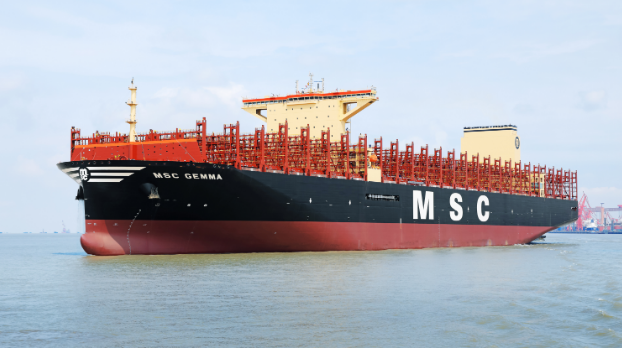 75天第3艘 全球最大級(jí)別24116TEU超大型集裝箱船再交付
