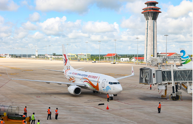 中企投資建設(shè)運(yùn)營(yíng)的柬埔寨暹粒吳哥國(guó)際機(jī)場(chǎng)試飛成功