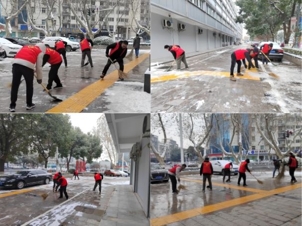 江蘇金湖：新年掃雪齊上陣 天寒情暖滿社區(qū)