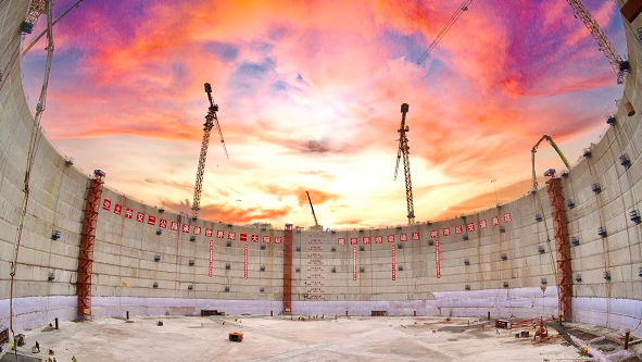 “定海神針”用上新質(zhì)生產(chǎn)力！超級工程獅子洋大橋東西錨碇全部封底