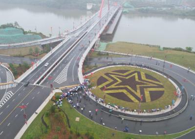 江西于都勝利大橋建成通車 長征出發(fā)地再添新地標(biāo)