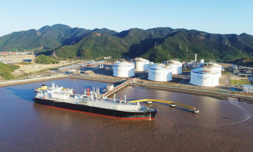 中國(guó)海油寧波“綠能港”累計(jì)接卸液化天然氣突破1億方