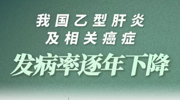 我國(guó)乙型肝炎及相關(guān)癌癥發(fā)病率逐年下降