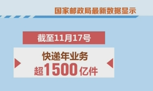 新紀(jì)錄產(chǎn)生！我國快遞年業(yè)務(wù)量首次突破1500億件