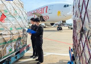 國內(nèi)首條金磚城市跨商空運專線兩年出口突破3000萬件