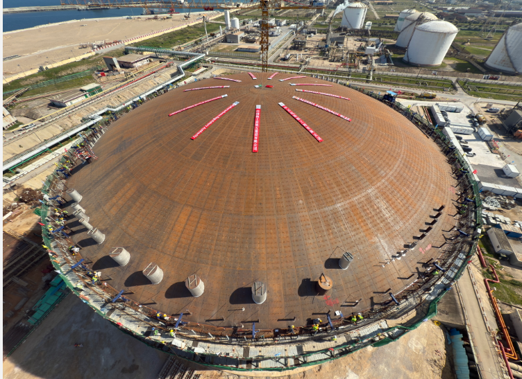 我國出海北非最大液化天然氣項(xiàng)目升頂成功