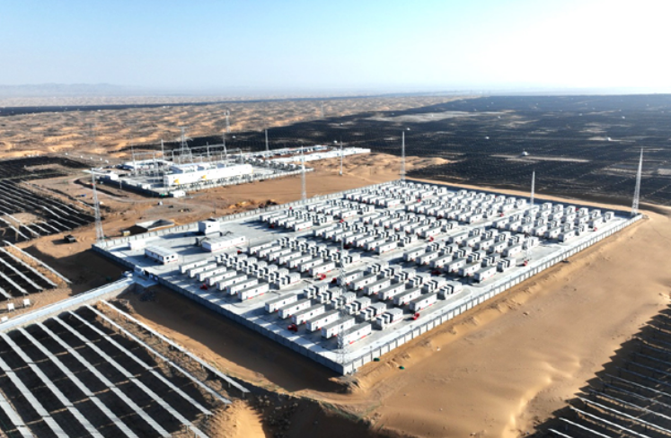 寧夏規(guī)模最大儲能電站在騰格里新能源基地并網(wǎng)