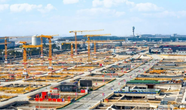 上海建工融合管理打造浦東機(jī)場四期工程