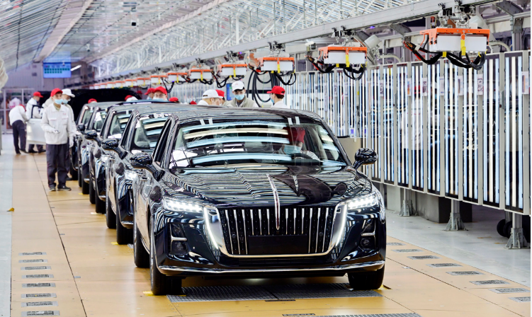 5月中國(guó)一汽銷(xiāo)售整車(chē)26.13萬(wàn)輛，紅旗品牌銷(xiāo)量同比增長(zhǎng)10.8%