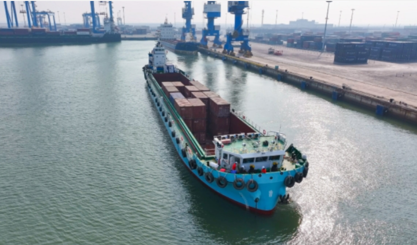 山東省內(nèi)首條化工品“公路-內(nèi)河-海運”多式聯(lián)運通道開通