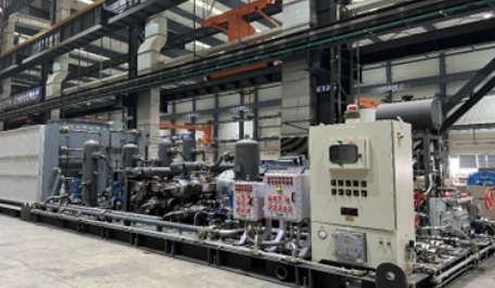 國(guó)產(chǎn)首臺(tái)70兆帕超深井注氣壓縮機(jī)組投用