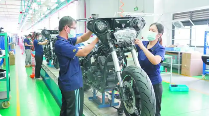 前7個(gè)月出口增長(zhǎng)逾五成 “江門造”摩托車出口“加速跑”