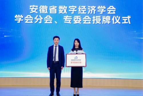 安徽數(shù)字經(jīng)濟(jì)學(xué)會數(shù)字營銷分會盛大揭牌，馬程女士任首任會長