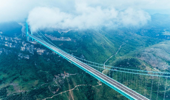 大國(guó)工程+1！世界第一高橋花江峽谷大橋通車