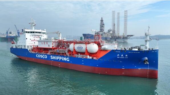 中國遠(yuǎn)洋海運入列首艘9000立方米乙烯多用途運輸船