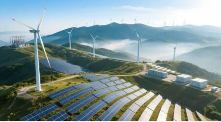 云南能投集團首個百萬千瓦級“風(fēng)光儲一體化”基地全面建成