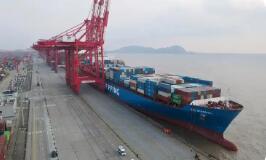 “錢凱—上?！焙＿\航線進出口貨值突破50億元