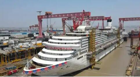 第二艘國產(chǎn)大型郵輪“愛達(dá)·花城號”主體建造基本完成