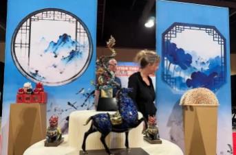 中國文創(chuàng)亮相洛杉磯 文化體驗(yàn)助力旅游推廣