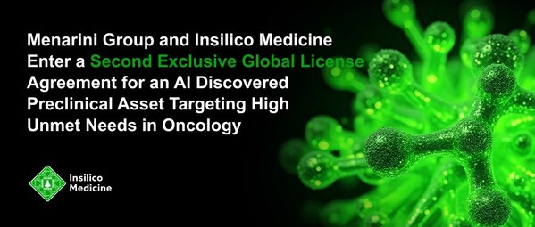 英矽智能與美納里尼二次合作，達(dá)成5.5億美元管線對(duì)外授權(quán)交易