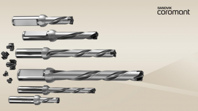 樹(shù)立“即插即用”可換刀鉆頭標(biāo)桿，山特維克可樂(lè)滿推出CoroDrill? DE10，以卓越性能成就大批量孔加工