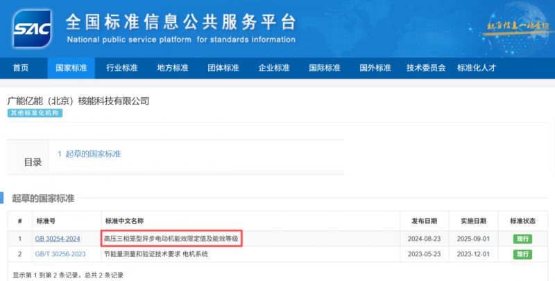 廣能億能核能多次參與節(jié)能電機國標(biāo)制定，打造行業(yè)新標(biāo)桿